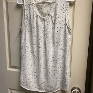 3/$20 tops Loft outlet polka dot tank top
